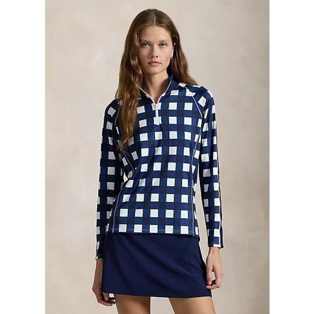 NEW RLX Ralph Lauren Women's L Stretch Interlock Quarter-Zip Mockneck NWT $188 - Picture 5 of 5
